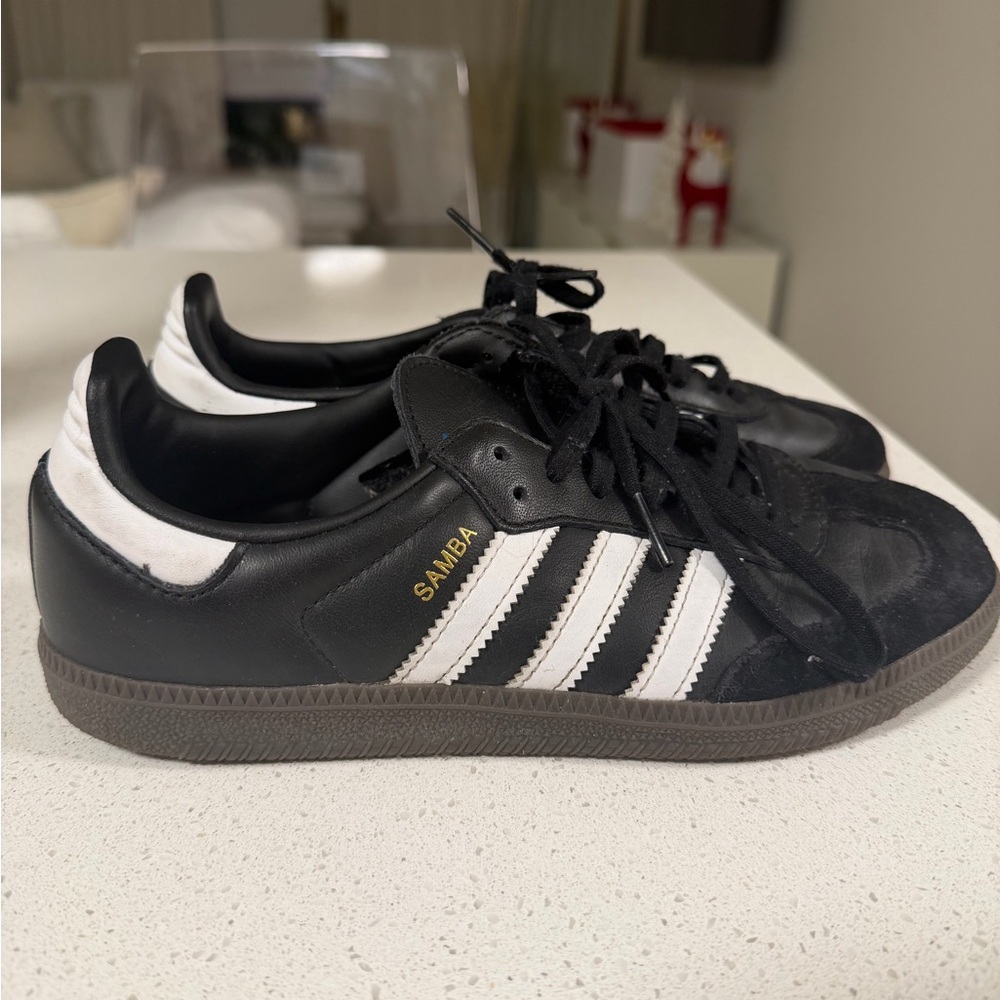 Adidas Samba Black White Gold Men's Sneakers